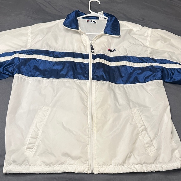 Fila White and Navy Track Jacket - Picture 4 of 8